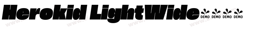 Herokid LightWide字体转换